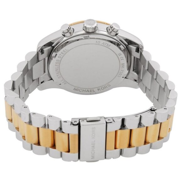 NWT Authentic Michael Kors Lexington Chronograph Quartz Crystal Green Dial Watch - Picture 3 of 3